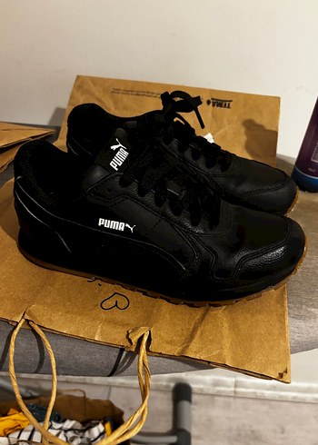 38 Beden Puma Siyah kadın Spor Ayakkabı ST Runner