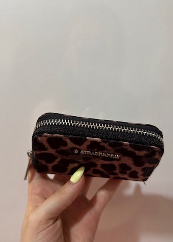 Stradivarius Leopar Desenli Kadın Deri Cüzdan