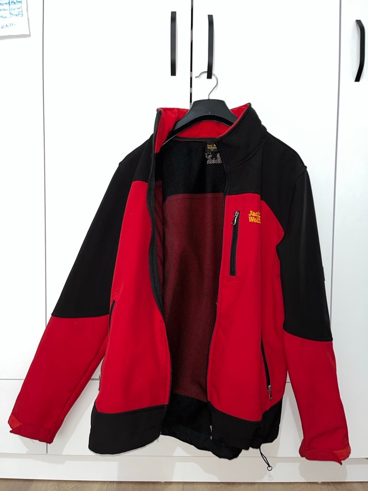 Erkek Kırmızı Fermuarlı Kayak Ceketi - Görsel 4