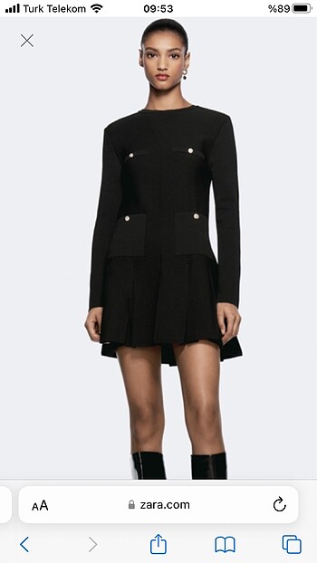 Zara triko elbise
