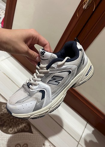Beyaz Mavi New Balance 530 Spor Ayakkabı