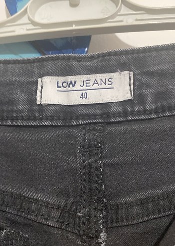 40 Beden Siyah Uzun Denim Etek