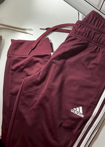 m Beden bordo Renk Kadın Adidas Fermuarlı Eşofman Altı