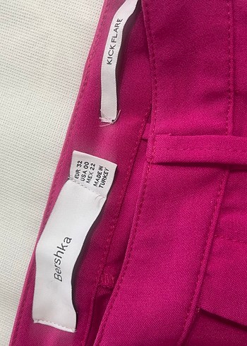 Bershka Pembe Midi Kadın Kumaş Pantolon Bershka