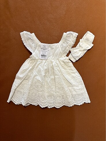 Fisto bebek elbise beyaz
