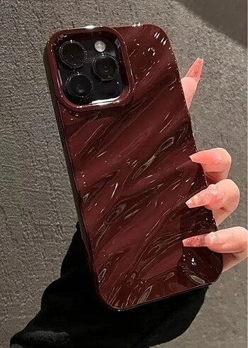 İphone 14 promax bordo telefon kılıfı
