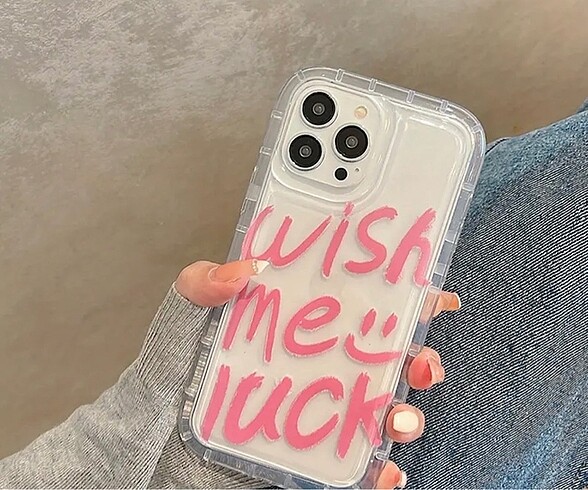 İphone 12 şeffaf desenli telefon kılıfı