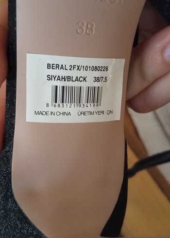 38 Beden siyah Renk Nine West Siyah Parlak Topuklu Kadın Sandalet
