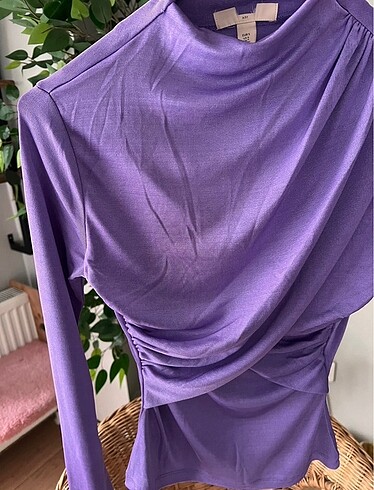 xs Beden H&M drapeli bluz