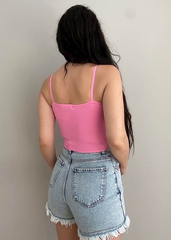 V Yakalı Pembe Kadın Büstiyer - Görsel 2