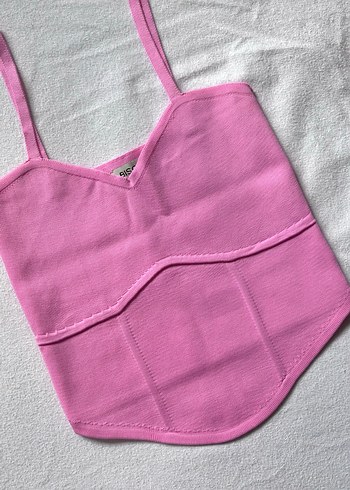 V Yakalı Pembe Kadın Büstiyer - Görsel 4