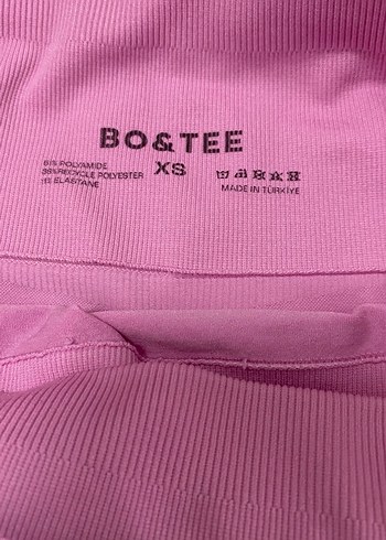 Pembe Elastik Mini Kadın Tayt - Görsel 4