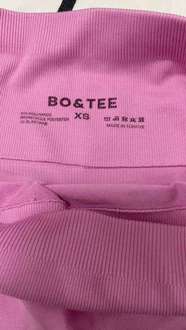 Pembe Elastik Mini Kadın Tayt - Görsel 4