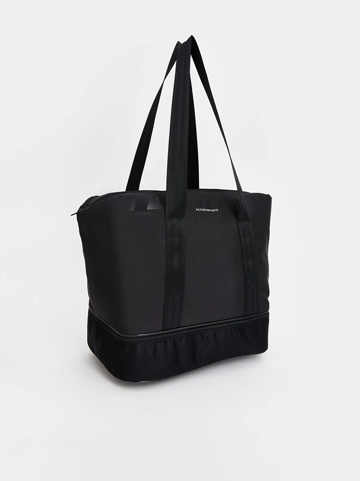 Fermuarlı Siyah Spor Kadın Çantası - Görsel 2