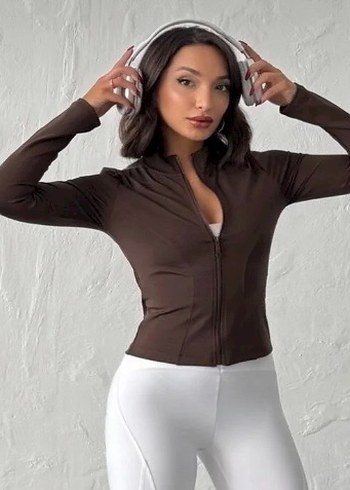 Kahverengi spor ceketi - Görsel 2