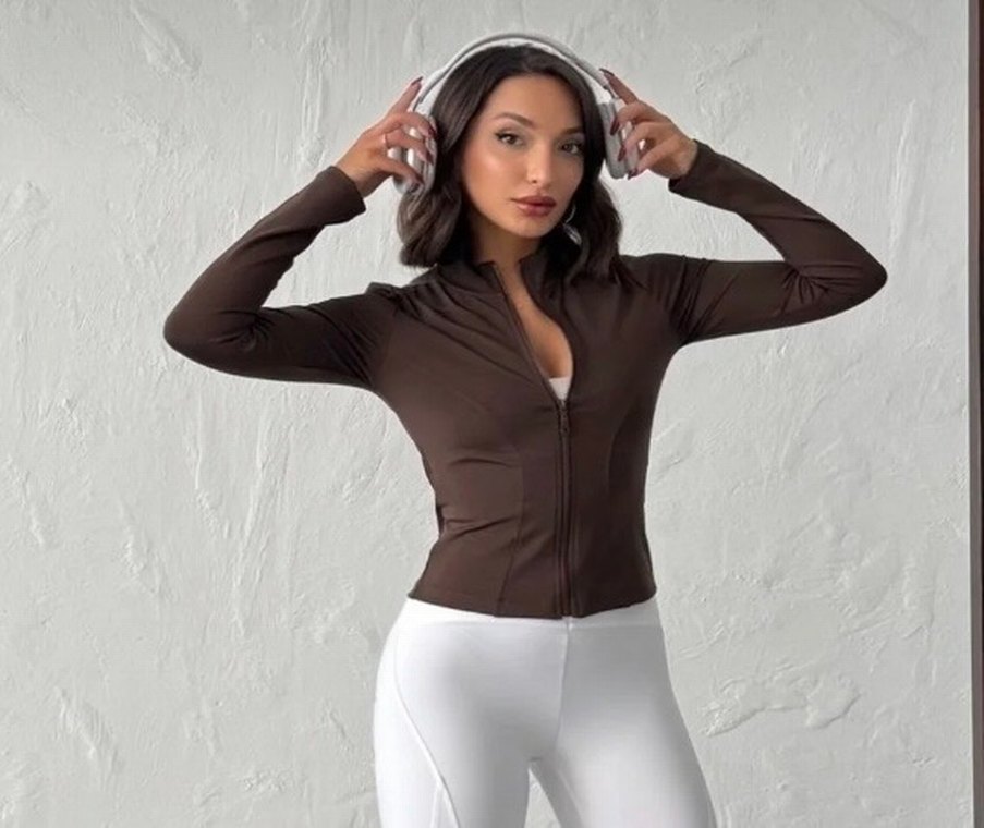 Kahverengi spor ceketi - Görsel 2