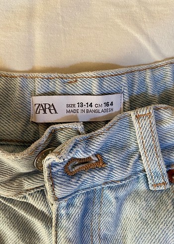 s Beden mavi Renk Zara Bohem Mavi Mini Denim Şort