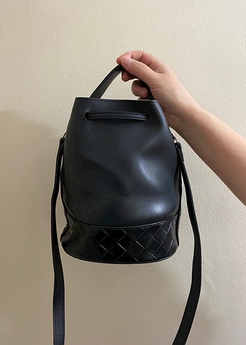 Siyah Deri Beymen El Çantası - Görsel 4