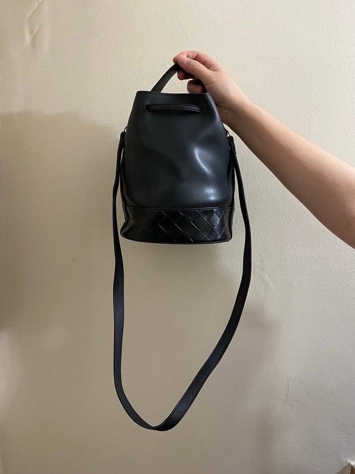 Siyah Deri Beymen El Çantası - Görsel 2