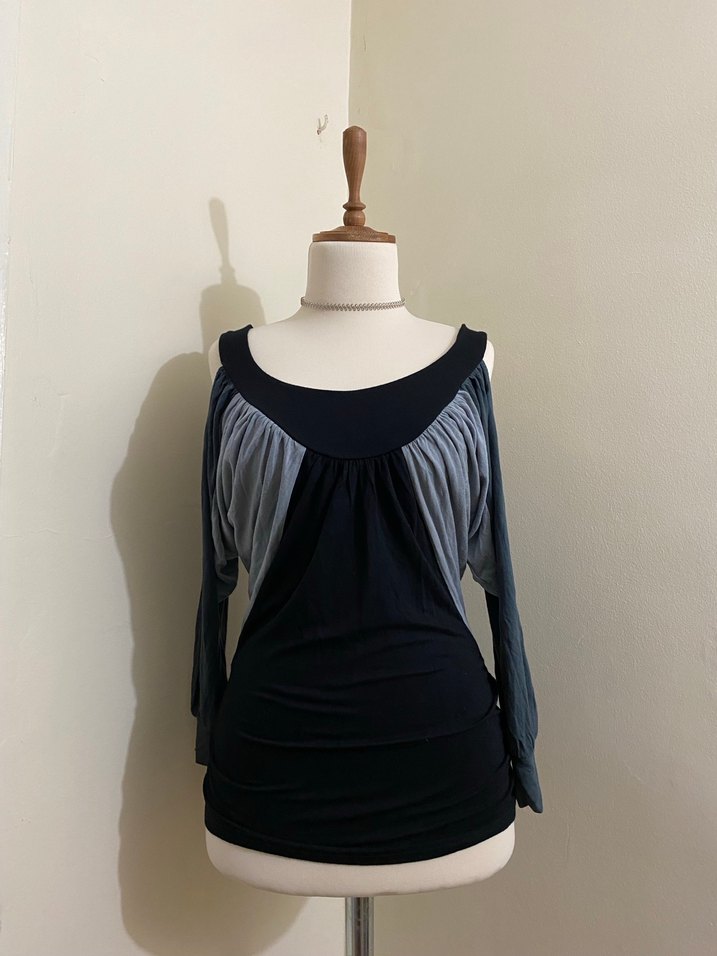 Y2K Vintage Şık Kadın Bluz - Görsel 2