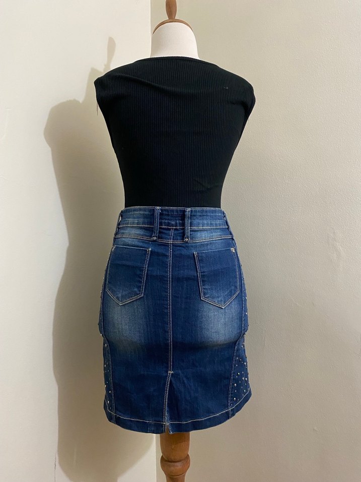 Y2K Denim Mini Etek - Görsel 3