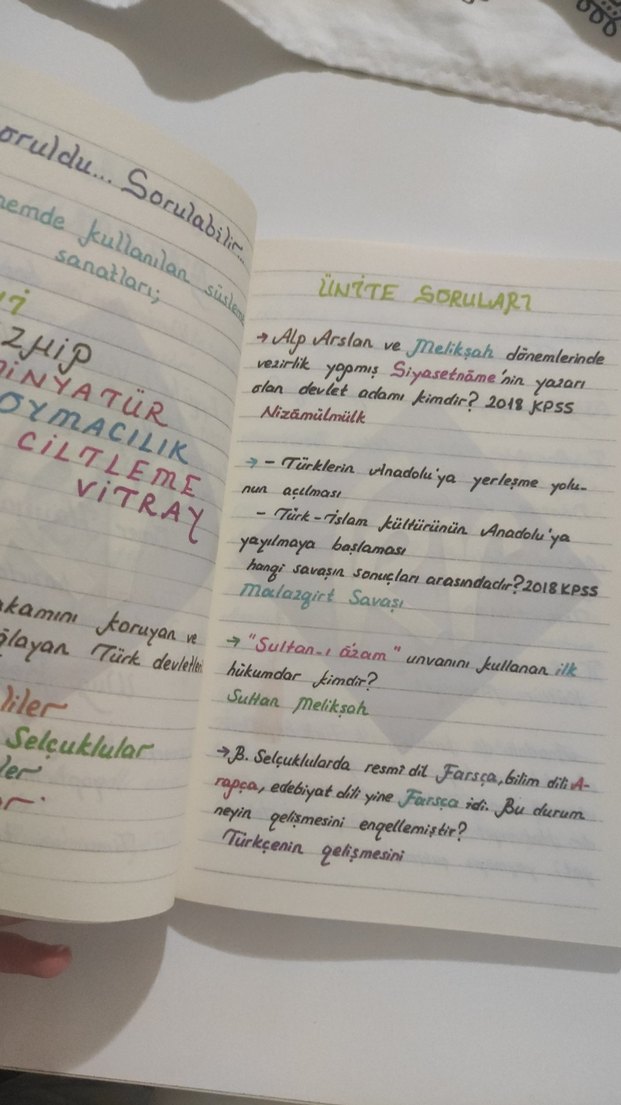 KPSS Tarih Not Defteri - Elif Ergülmez - Görsel 2