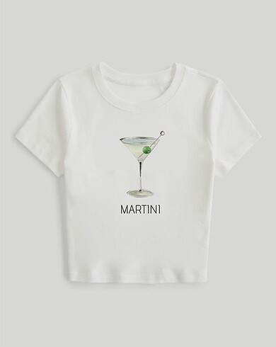 Martini baby tee