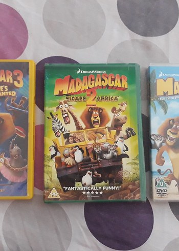 Madagascar film DVD'leri