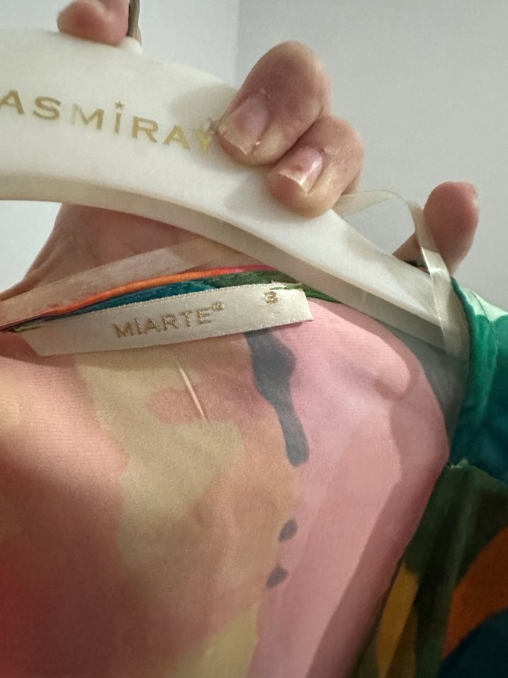 Renkli Batik Desenli Mini Kadın Kimono elbise - Görsel 3