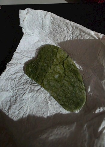 Yeşil Doğal Taş Gua Sha Masaj Taşı - Görsel 2