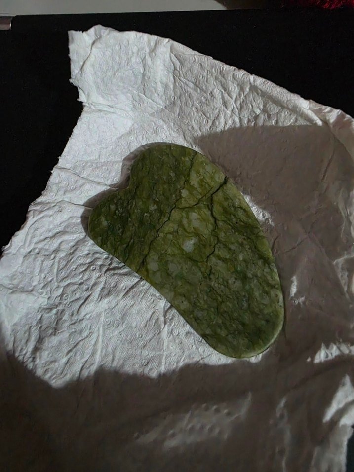 Yeşil Doğal Taş Gua Sha Masaj Taşı - Görsel 2