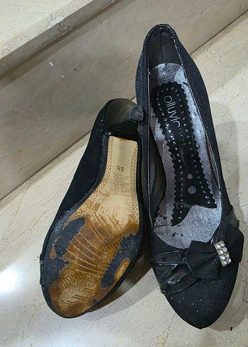 Siyah Tokalı Stiletto Topuklu Kadın Ayakkabı - Görsel 3