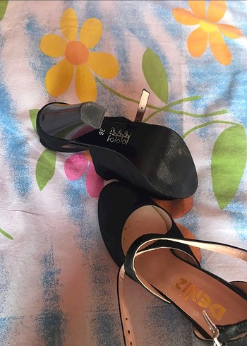 Siyah Platform Topuklu Ayakkabı - Görsel 4