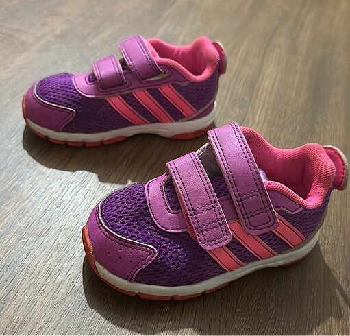 21 Beden pembe Renk Adidas ortopedik bebek spor ayakkabı