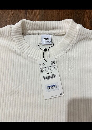 xxl Beden beyaz Renk Zara fitilli sweatshirt