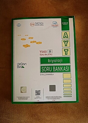 ÜçDörtBeş AYT Biyoloji Soru Bankası 