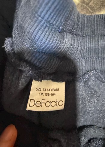 Lacivert Baskılı Denim Eşofman - Görsel 3