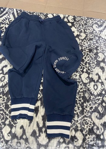 Lacivert Baskılı Denim Eşofman - Görsel 2