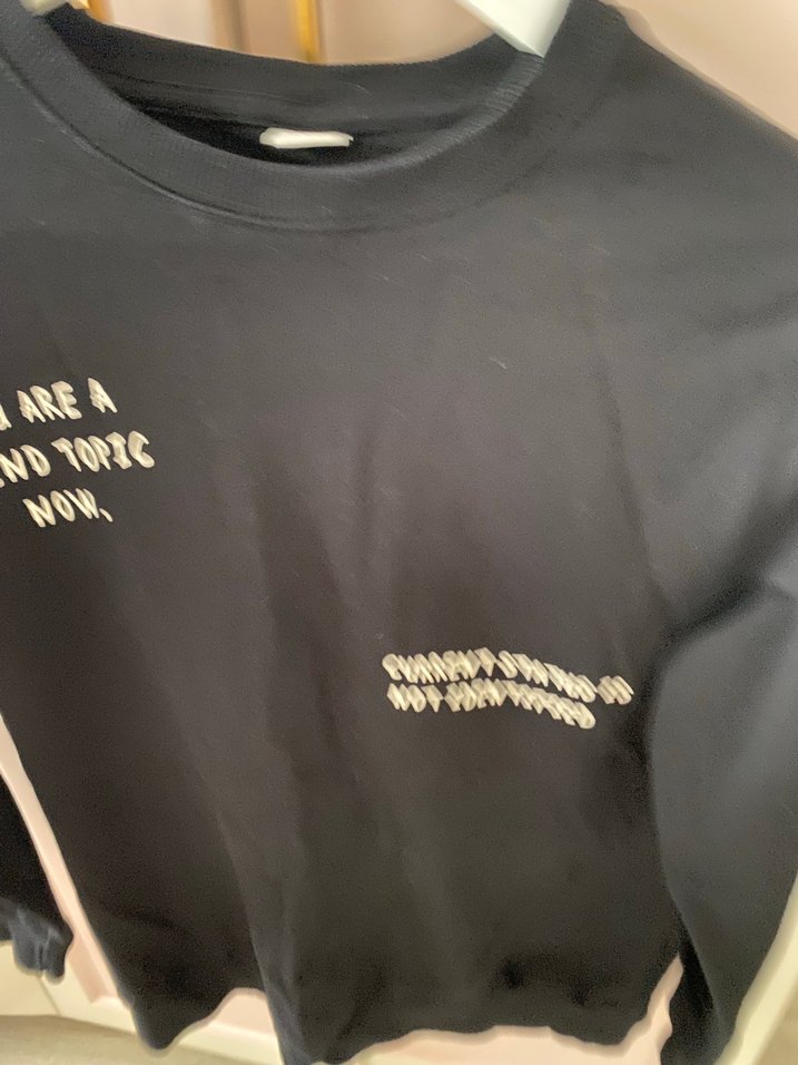 Siyah Baskılı çocuk Sweatshirt - Görsel 3