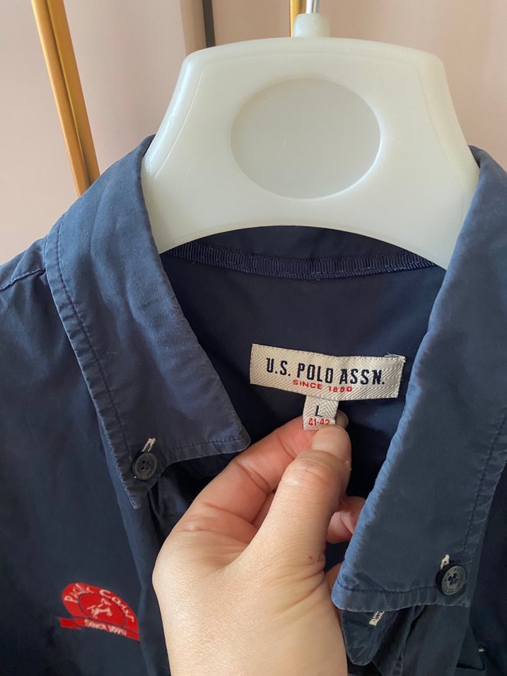 USPA Lacivert Uzun Kollu Erkek Gömlek - Görsel 2