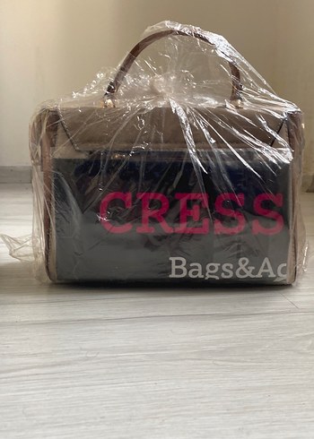 Bej Kadın Deri Tokalı Çanta - Görsel 3