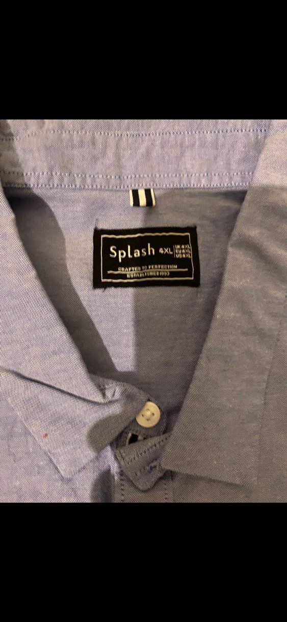 Mavi Kısa Kollu Denim Gömlek - Görsel 3