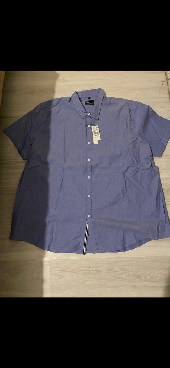 Mavi Kısa Kollu Denim Gömlek - Görsel 2