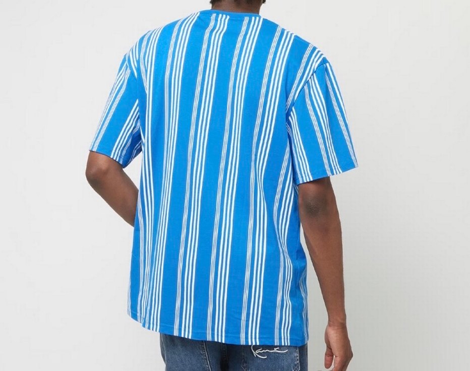 Mavi Çizgili Erkek Tişört - Görsel 5