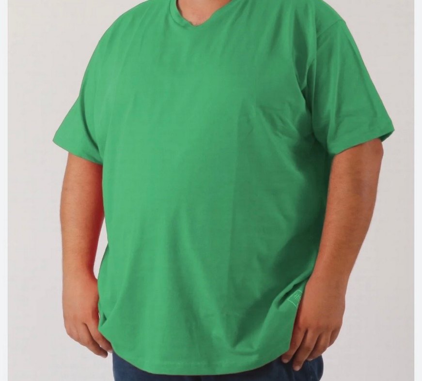 Yeşil Oversize Basic Erkek Tişört - Görsel 2