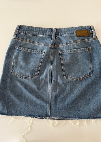 Mavi Denim mini  Etek - Görsel 4