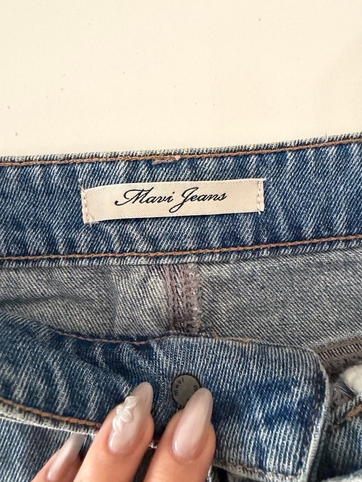 Mavi Denim mini  Etek - Görsel 2