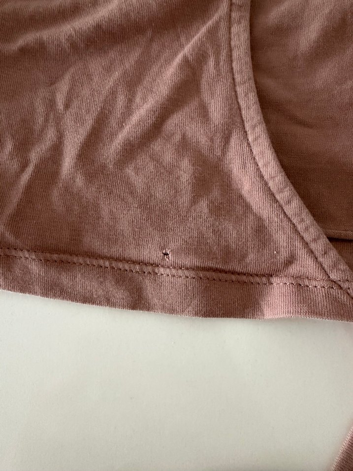 Kadın somon rengi Kısa Kemerli Crop Top - Görsel 3