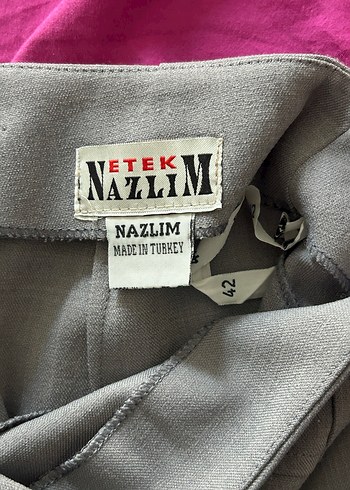 Gri Kemerli Mini Etek - Görsel 3