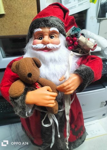 Renkli Kırmızı Noel Baba Biblosu